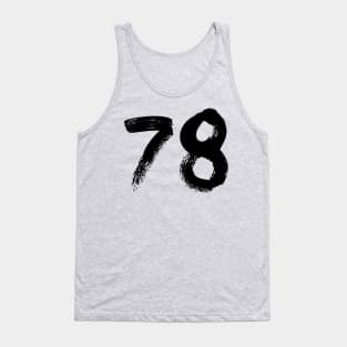 Number 78 Tank Top